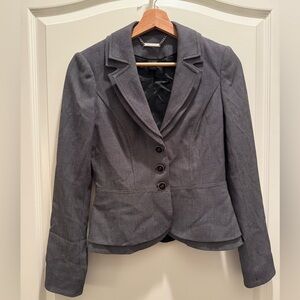 Women’s Black and White Blazer White House Black Market